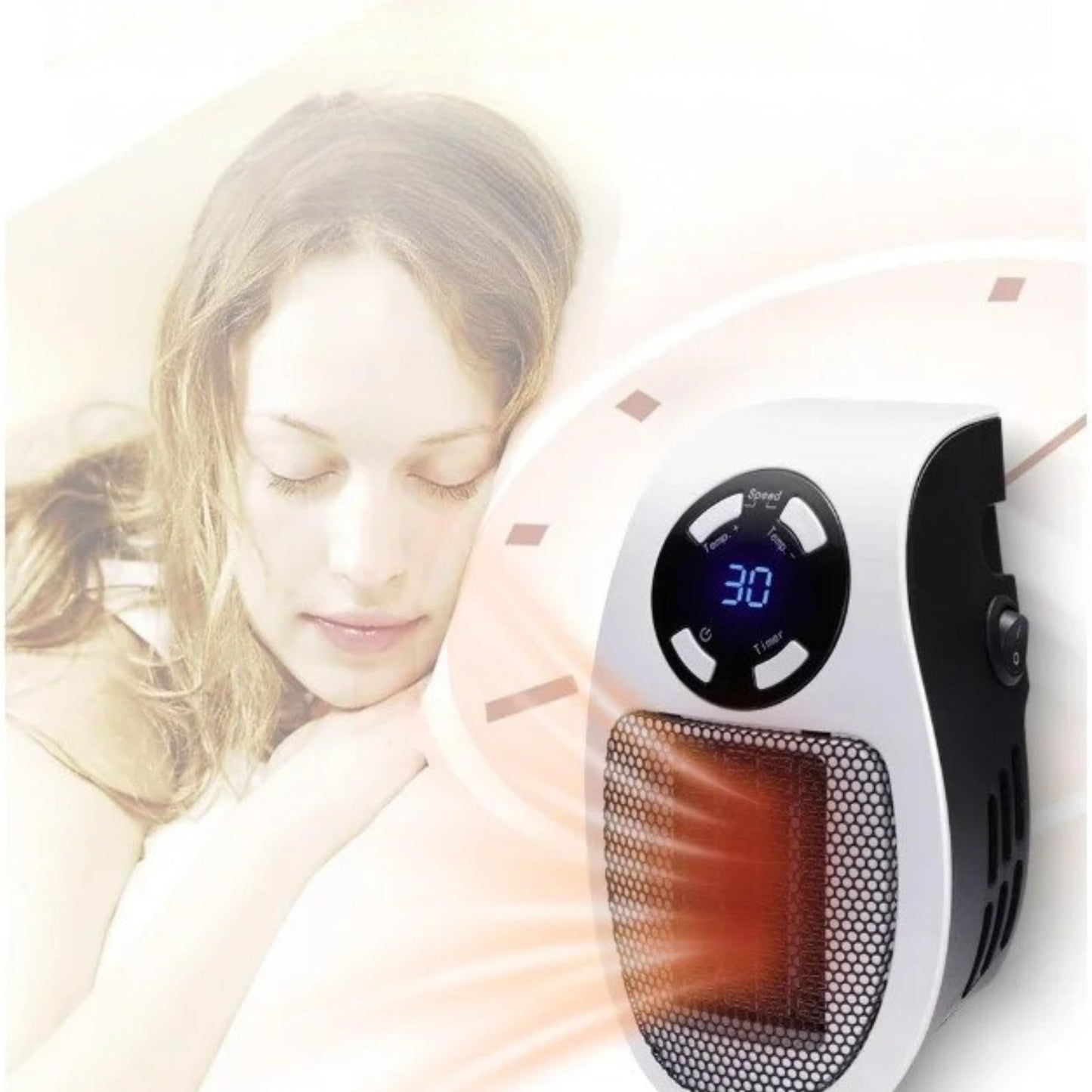Wall-Mounted Space Heater for Small Rooms